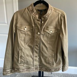 White House Black Market Jacket in Olive Green.  Size:  14